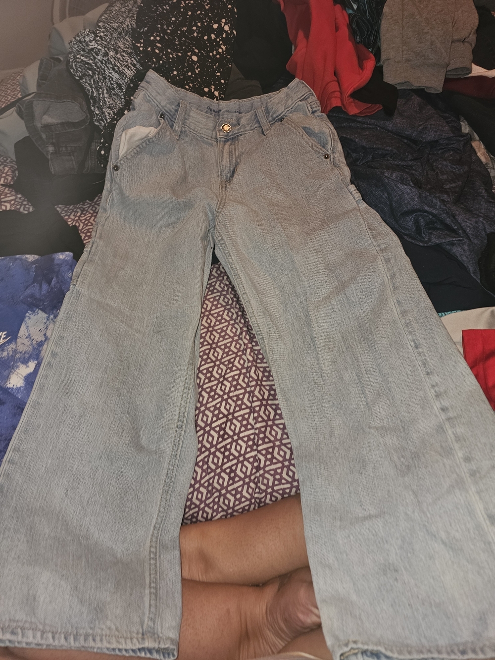 Old Navy Light Wash Baggy Kids Jeans
